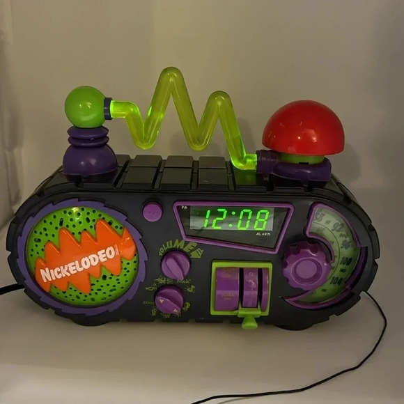 Vintage 1995 Nickelodeon Time Blaster Rise & Slime Alarm Clock AM/FM Radio - Picture 4 of 12
